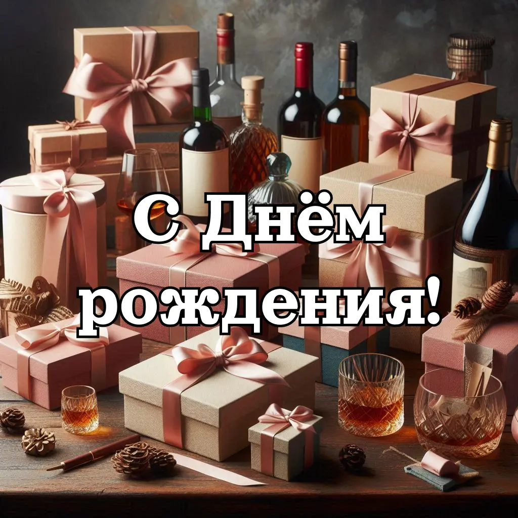 Красочная открытка коллеге мужчине